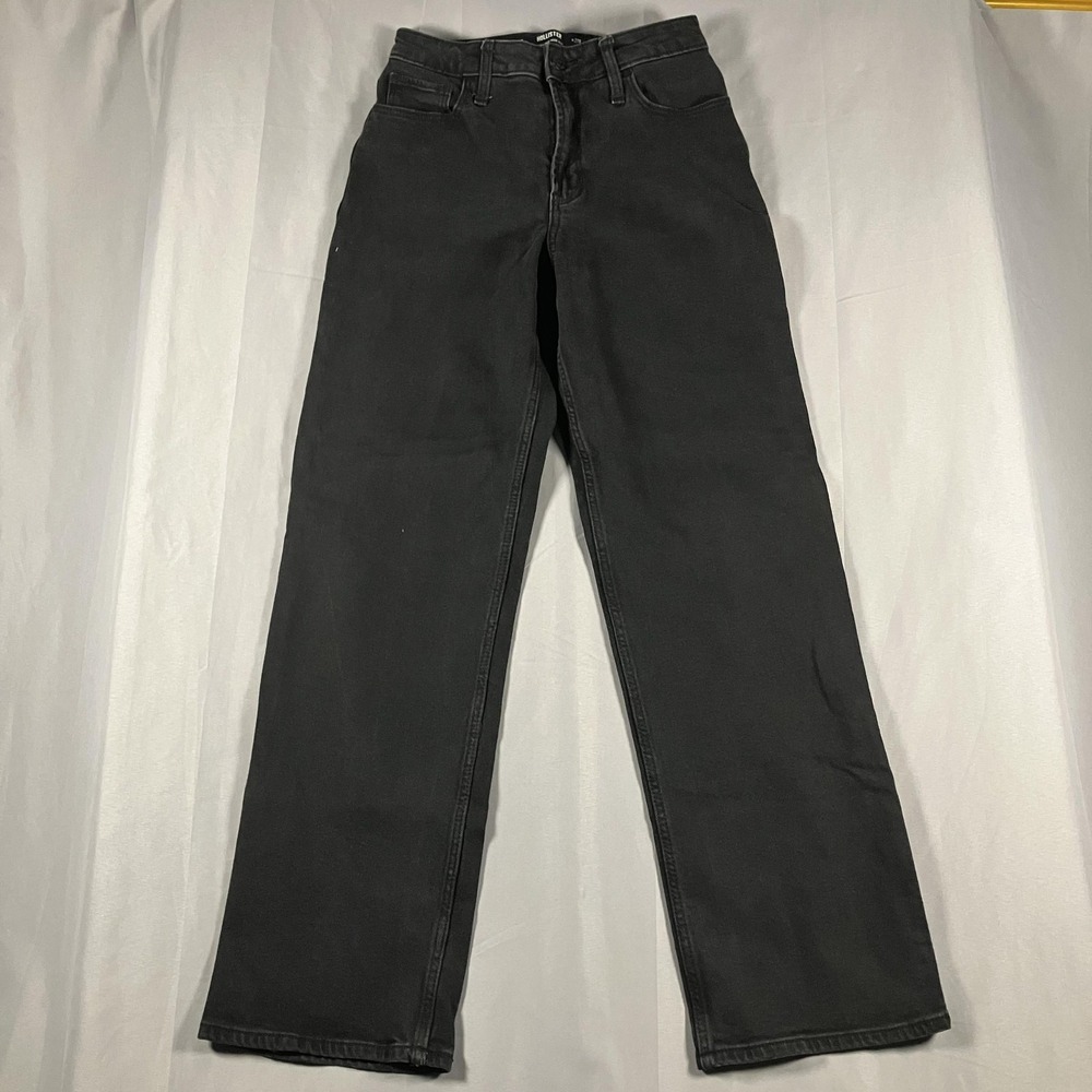 Hollister Jeans Womens‎ 4 W27 Gray Ultra High-Rise Dad Straight Stretch Denim